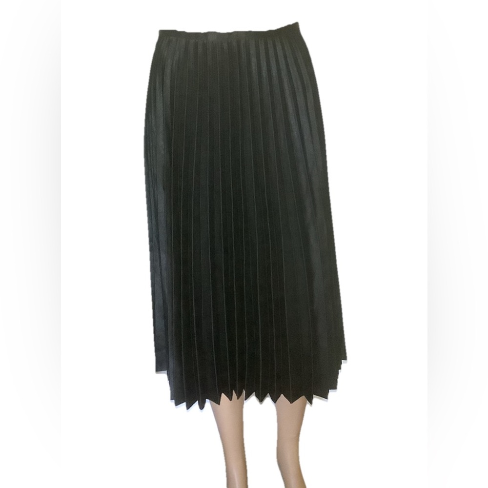 Banana Republic Midi skirt pleated size 4 black nwot - Picture 3 of 8